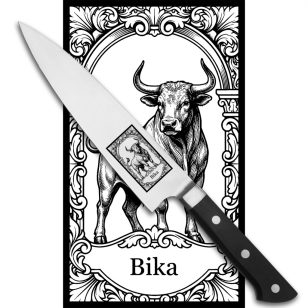   Satake Satoru Gyuto (Chef's) engraved Japanese kitchen knife HOROSCOPE TAURUS - Japanese Quality in Your Kitchen