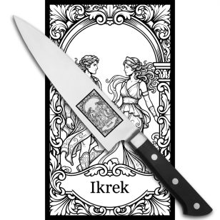   Satake Satoru Gyuto (Chef's) engraved Japanese kitchen knife HOROSCOPE GEMINI- Japanese Quality in Your Kitchen