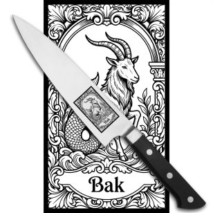   Satake Satoru Gyuto (Chef's) engraved Japanese kitchen knife HOROSCOPE CAPRICORN - Japanese Quality in Your Kitchen