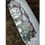 Satake Sparkling Kitty Santoku engraved Japanese kitchen knife Maneki-neko - Japanese Quality in Your Kitchen