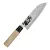 Satake Megumi Santoku Japán rozsdamentes konyhakés 56 HRC, 17 cm, gumifa markolat, Steak Bull lézergravír mintázat