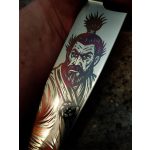 Satake Satoru Gyuto (Chef's) engraved Japanese kitchen knife Dragon - Japanese Quality in Your Kitchen