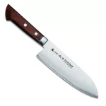 Satake Noushu Masamune Saku Shirogami 17 cm  Santoku séfkés mahagóni markolattal - Japán minőség a konyhában 