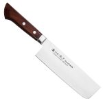 Satake Noushu Masamune Saku Shirogami 17 cm  Santoku séfkés mahagóni markolattal - Japán minőség a konyhában 