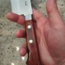 Satake Noushu Masamune Saku Shirogami 17 cm  Santoku séfkés mahagóni markolattal - Japán minőség a konyhában 