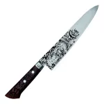 THE JOKER CHEF JIMMY X SATAKE Shirogami 21 cm  Gyuto  szénacél japán séfkés limitált gravírozott szakácskés