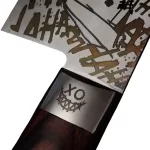 THE JOKER CHEF JIMMY X SATAKE Shirogami 21 cm  Gyuto  szénacél japán séfkés limitált gravírozott szakácskés