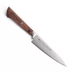 Satake Noushu Masamune Saku Shirogami 12 cm Universal Japanisches Küchenmesser mit Mahagoni-Griff – Japanische Qualität in der Küche