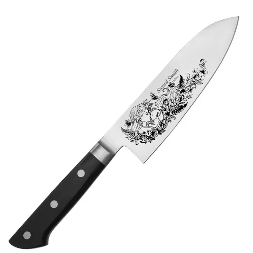 Satake Satoru Santoku japán konyhakés Anya gravír - Japán minőség a konyhában 