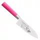 Satake Sword Smith Macaron Santoku Japán rozsdamentes konyhakés 58 HRC, 17 cm, polipropilén markolat, Kiscica pillangóval lézergravír mintázat 