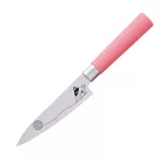 Satake Sword Smith Macaron Japán rozsdamentes univerzális konyhakés 58 HRC, 12 cm, polipropilén markolat Kiscica gombolyaggal lézergravír mintázat