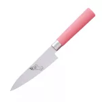 Satake Sword Smith Macaron Japán rozsdamentes univerzális konyhakés 58 HRC, 12 cm, polipropilén markolat Kiscica pillangóval lézergravír mintázat