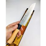 Satake Megumi Tsuchime Santoku Japanese Kitchen Knife 17 cm - Japanese quality in the kitchen