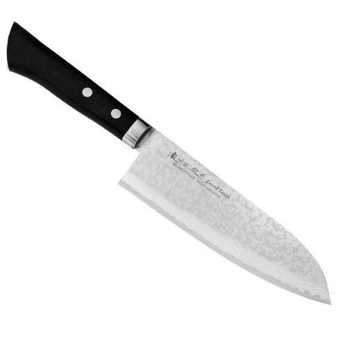 Satake Unique Sai Japanese Damascus Santoku Knife 17cm - Japanese Quality in Your Kitchen