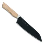 Satake Via Kitchen Japanese Santoku Knife with Ash Wood Handle – Japanese Quality in Your Kitchen