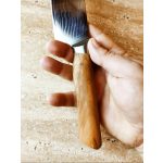 Satake Premium Noushu Santoku (chef's knife) Japanese Damascus kitchen knife 18 cm with olive wood handle – Japanese quality in the kitchen