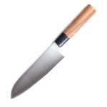 Satake Noushu Masamune Santoku chef's knife with walnut handle 16.5 cm AUS-8A blade - Japanese quality in the kitchen