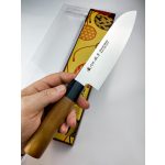 Satake Noushu Masamune Santoku szakácskés diófa markolattal 16,5 cm AUS-8A pengével - Japán minőség a konyhában 