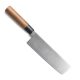 Satake Noushu Masamune Saku Nakiri kitchen knife with AUS-8A blade and walnut handle - Japanese quality in the kitchen