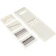 Kai KITCHEN DH8039 Kassetten-Küchenraspel Set – 4-in-1 Gemüseschneider, Julienne-Schneider, Tsumakiri und Raspel mit Fingerschutz