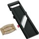 Shimomura Kogyo Vegetarian Slicer VS-101BK Japanischer Rundklingen-Gemüseschneider und Julienne-Schneider – Verstellbare Dicke