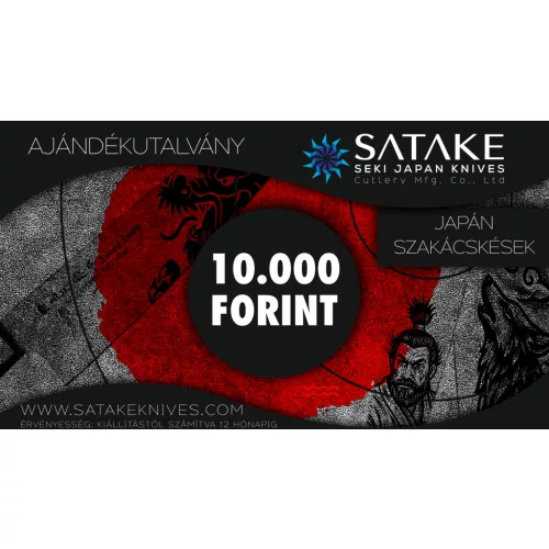 satakeknives.com - letölthető Ajándékkártya 10000 Ft értékben 