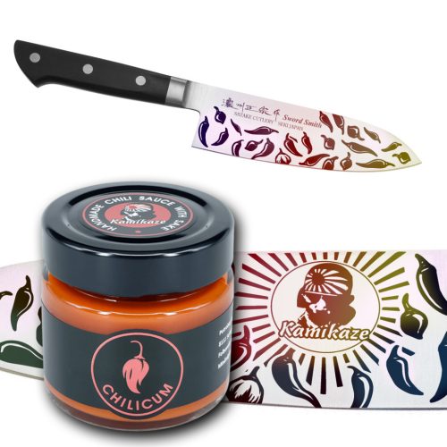 KAMIKAZE PACK: The meeting of chili, Sake and Santoku!