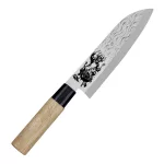 Satake Steak készlet 5 részes - 1 db Satake Megumi Santoku Steak Bull Japán konyhakés és 1 db Satake Megumi Japán  4 részes steak készlet díszdobozban